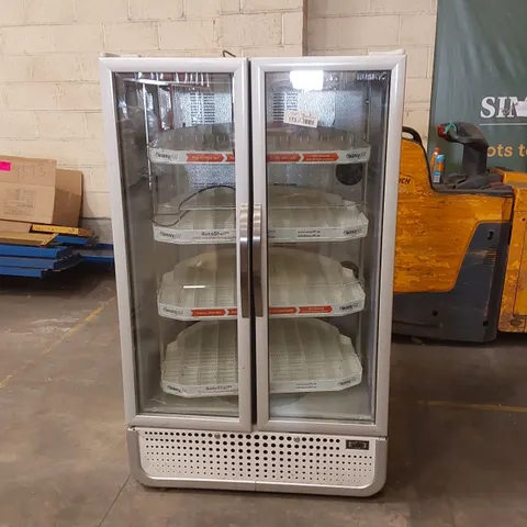 HUSKY COMMERCIAL DRINKS REFRIGERATOR WITH EASY FILL ROTO SHELF