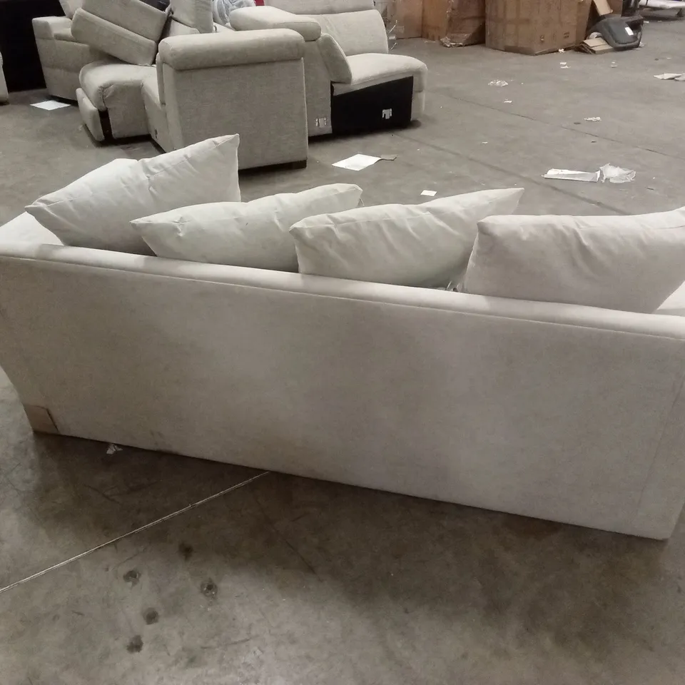 DURY CHUNKY WEAVE 3 SEATER SCATTERBACK SOFA - NATURAL RRP £599