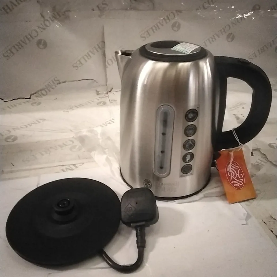BOXED RUSSELL HOBBS STAINLESS STEEL KETTLE 
