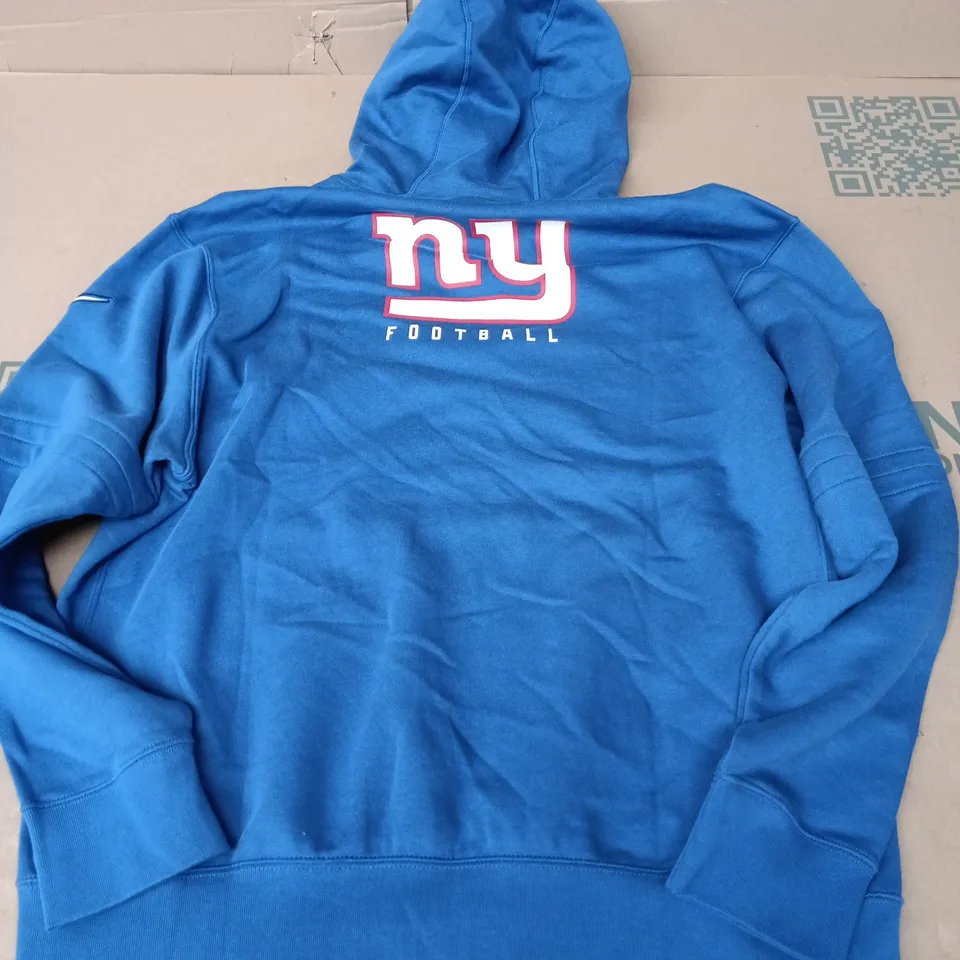 NIKE NFL NY FOOTBALL HOODIE IN NAVY - LARGE