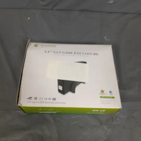 BOX OF APPROX 15 3.5" SATA/IDE ENCLOSURE