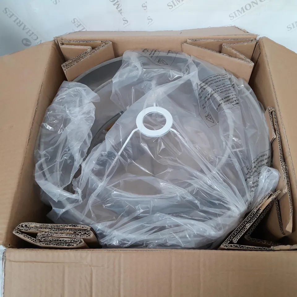 TIA TWO TIERED FLOOR LAMP - GREY/SILVER RRP £70