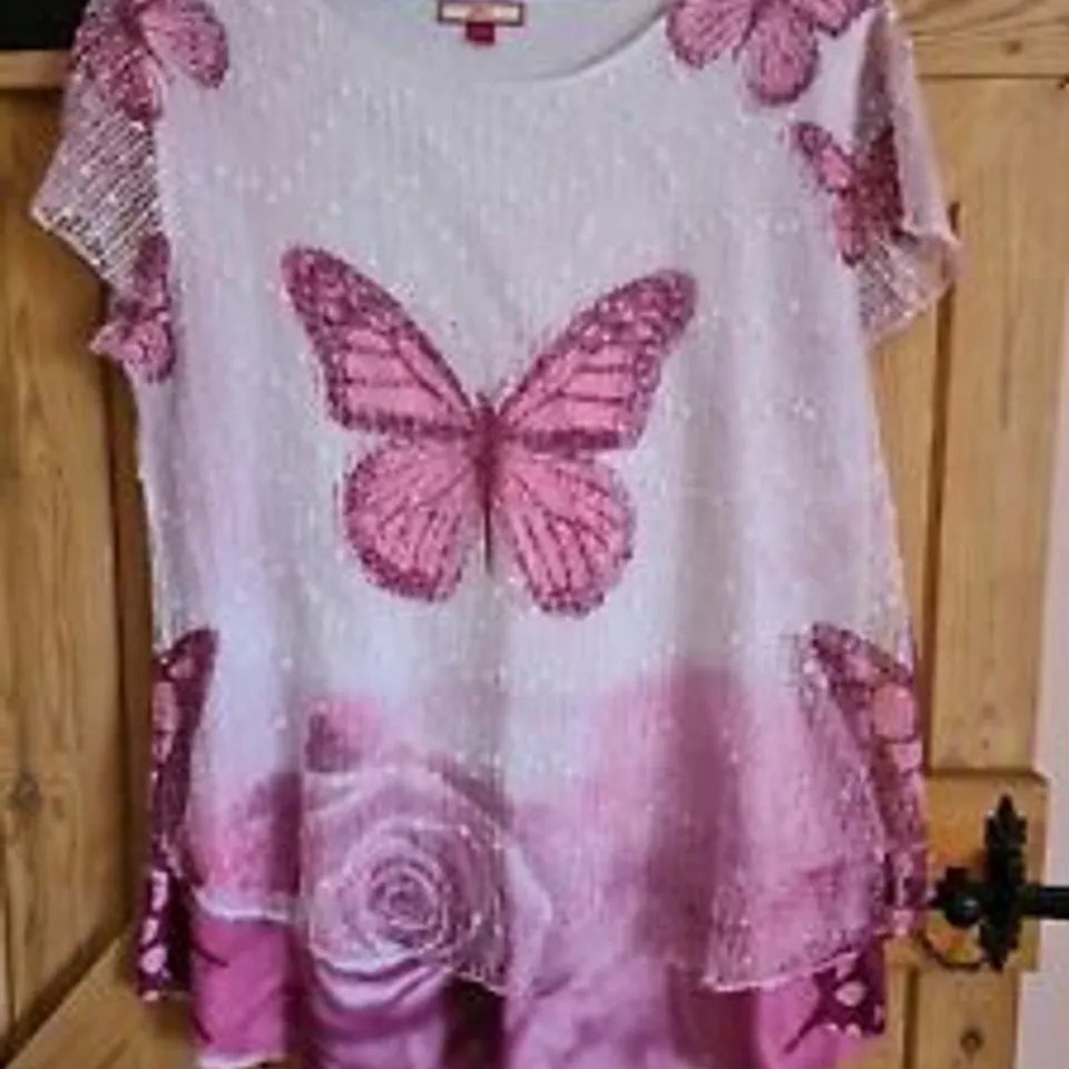 LOT OF 53 BRAND NEW JOE BROWNS BUTTERFLY MESH TEES SIZE 8
