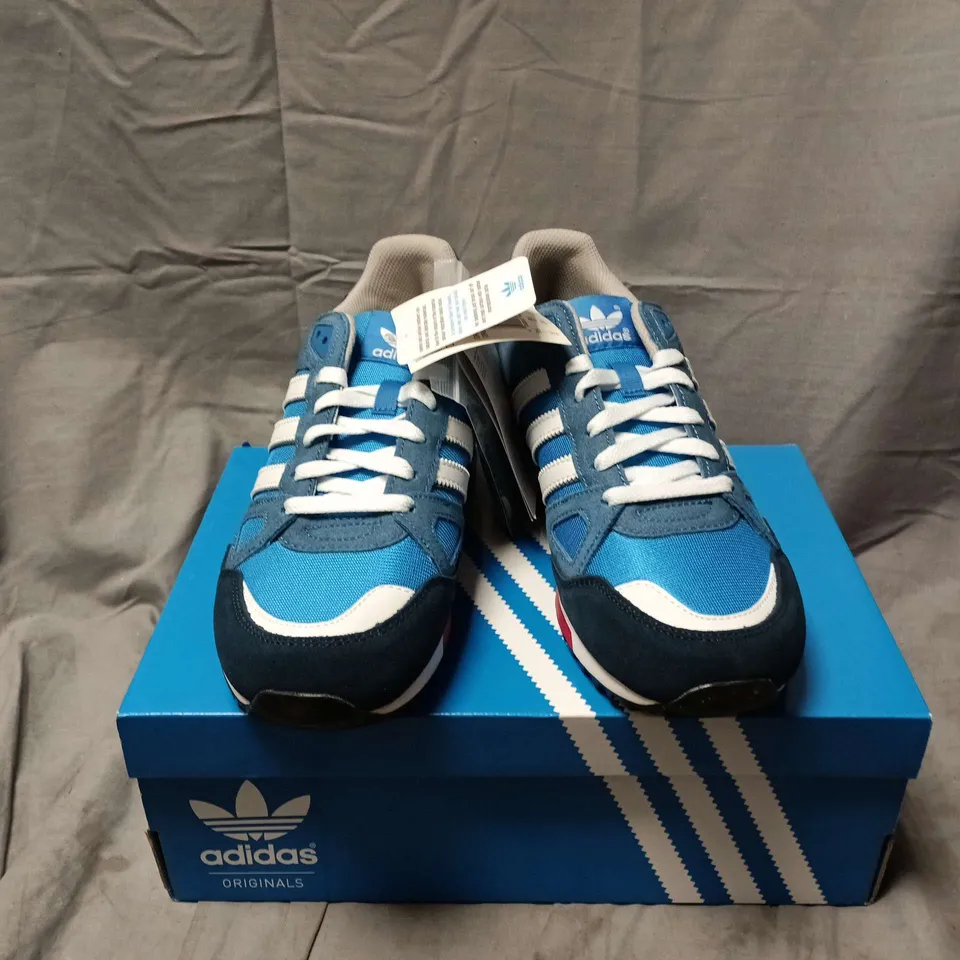 BOXED PAIR OF ADIDAS X750 MENS TRAINERS IN BLUE MULTI - UK 9.5