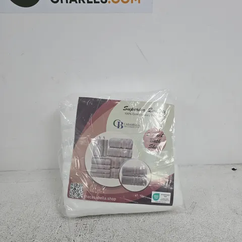 CASABELLA 2 PACK BATH SHEET WHITE