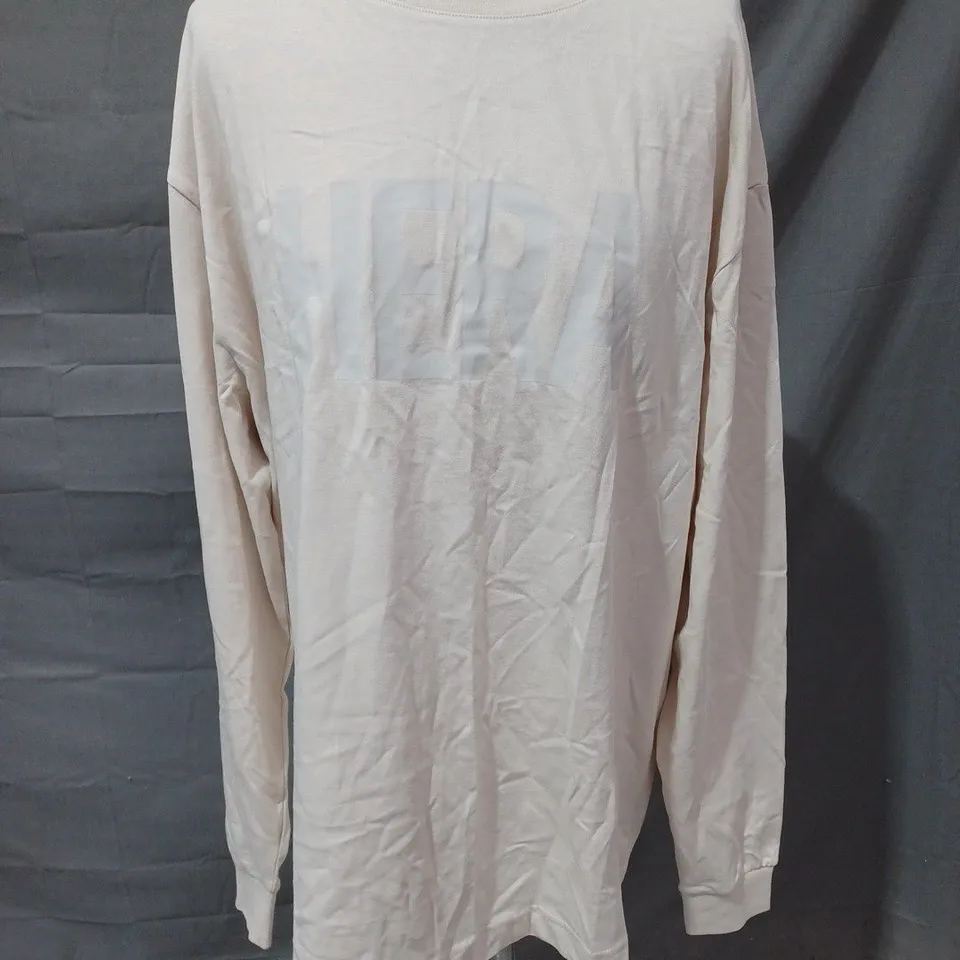 HERA LONG SLEEVE T-SHIRT IN CREAM - SMALL