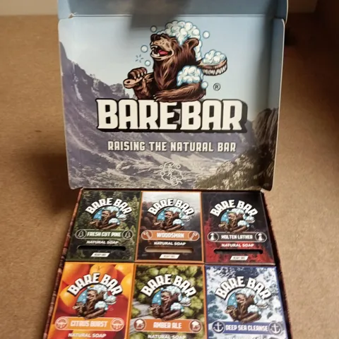 BARE BAR NATURAL SOAP β SET OF 6 HANDCRAFTED SOAP BARS