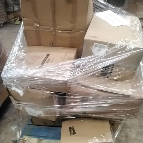 A PALLET OF ASSORTED NEO PRODUCTS WHICH INCLUDE; KAMADOS, CART, CHAIRS ETC 