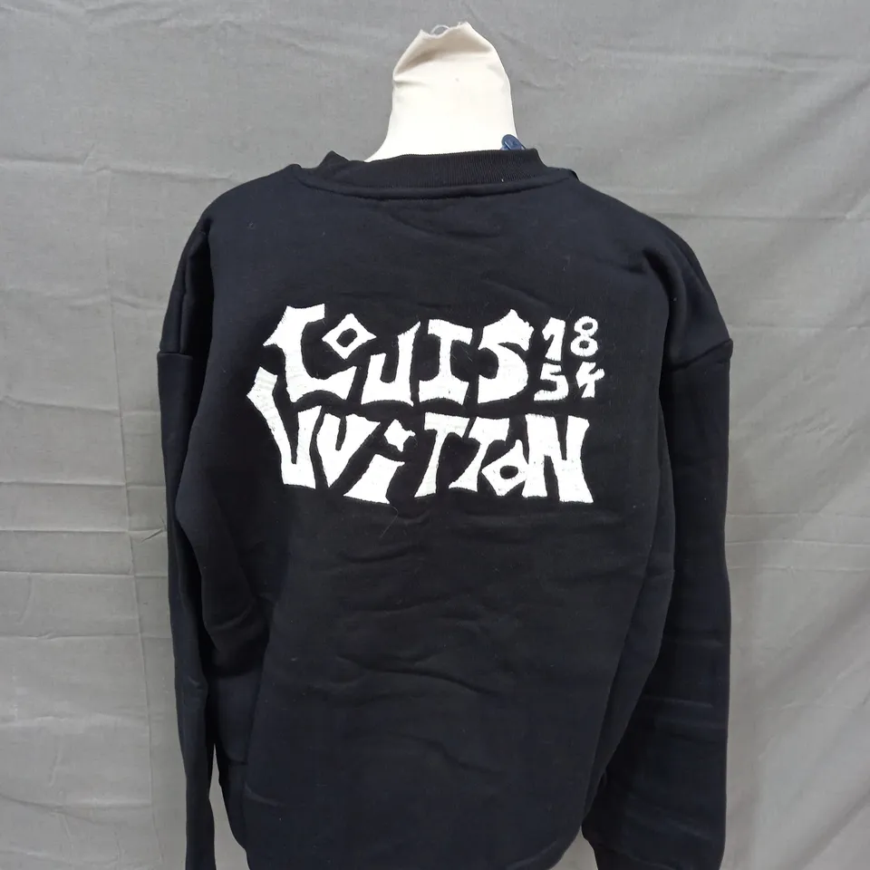 LOUIS VUITTON BLACK JUMPER - LARGE