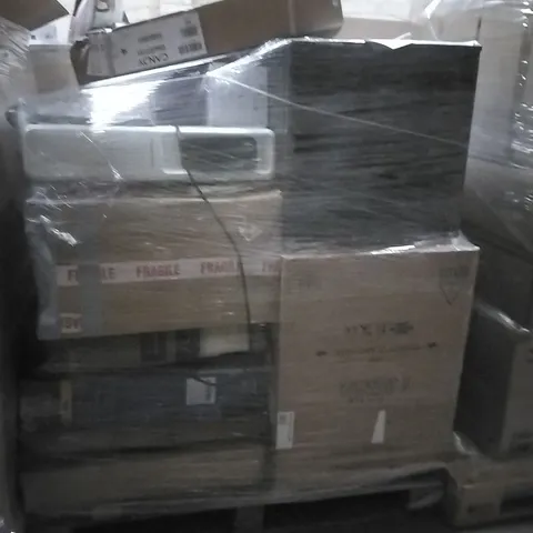 PALLET TO CONTAIN HOUSEHOLD ELECTRICALS TO INCLUDE; DEHUMIDIFIER, TABLE TOP FRIDGE, HEATER 