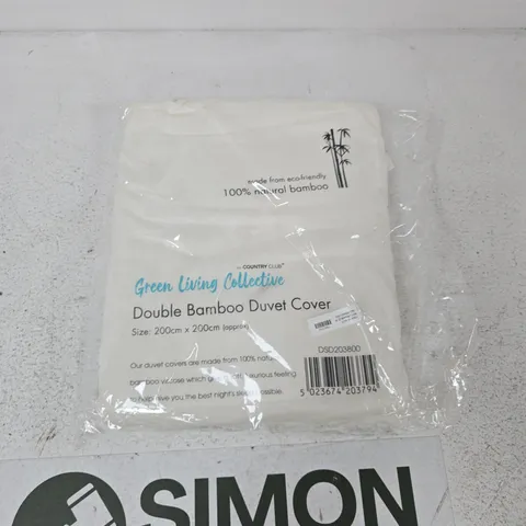 GREEN LIVING COLLECTIVE DOUBLE BAMBOO DUVET COVER β 200 X 200 CM