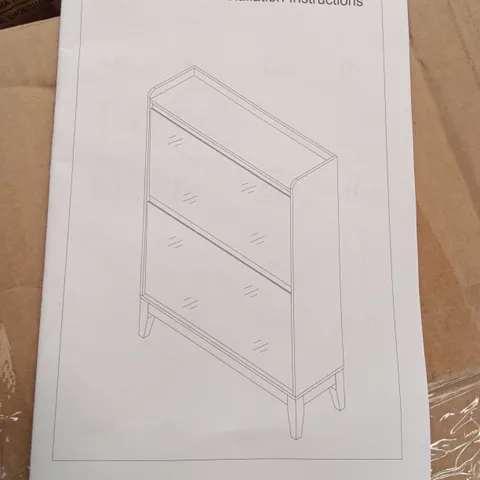 BOXED CABINET - BLACK/GLASS (1 BOX)