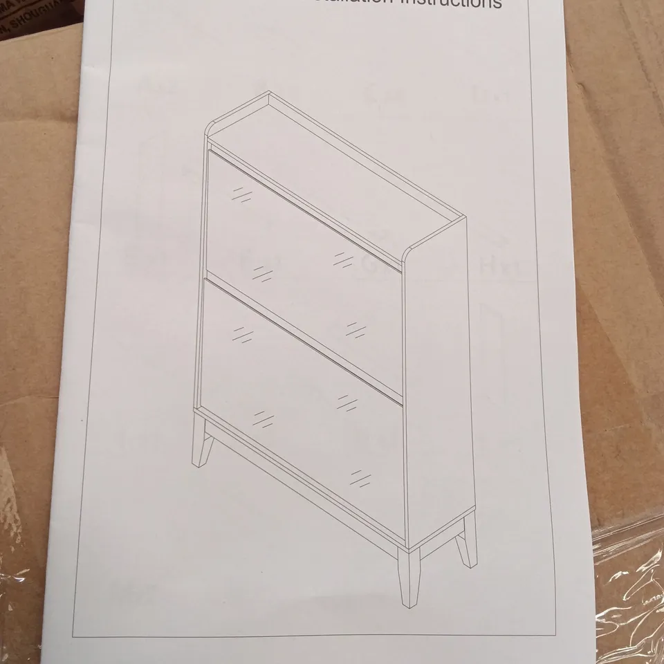 BOXED CABINET - BLACK/GLASS (1 BOX)