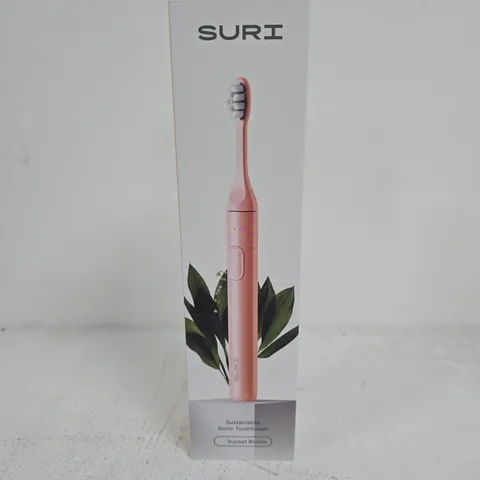 BOXED SURI SUSTAINABLE SONIC TOOTHBRUSH (SUNSET BLOOM)