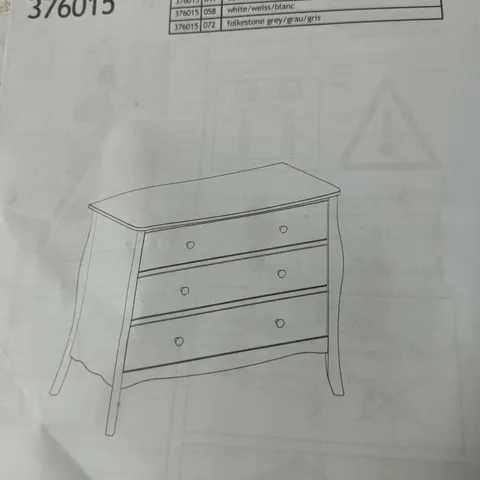 CHEST OF DRAWERS, 4-DRAWER, MODEL 376015