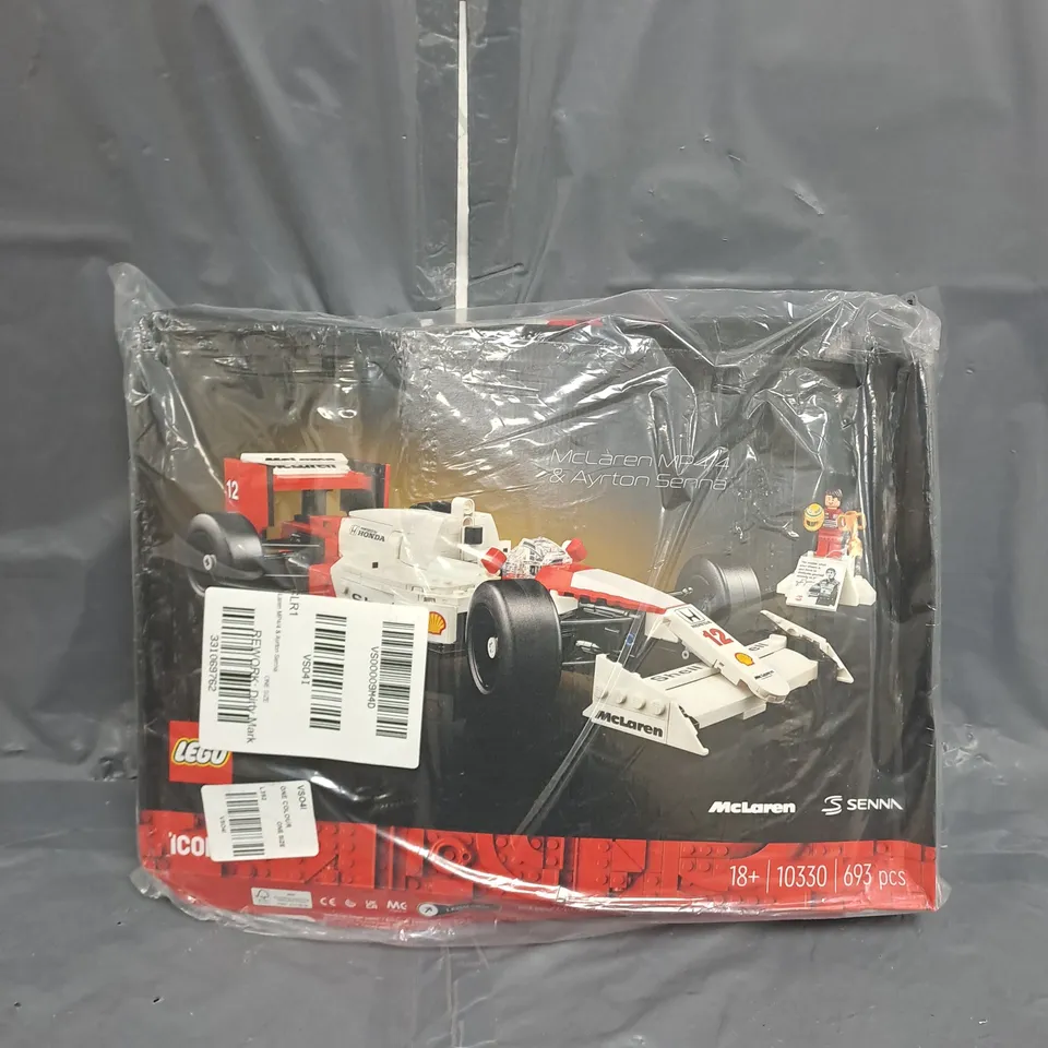 BOXED LEGO MCLAREN MP4 & AYRTON SENNA 10330 RRP £69.99