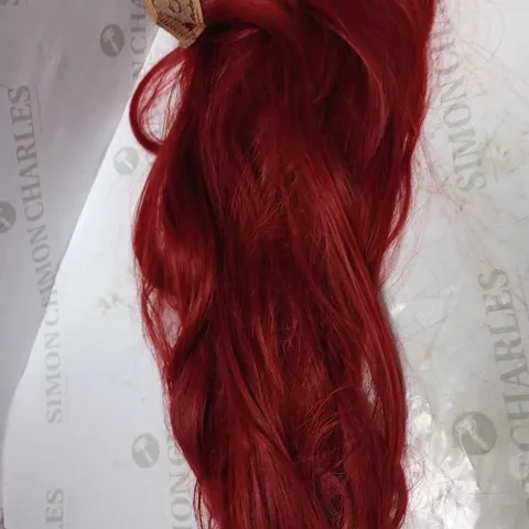 RED HAIR EXTENSION WEFTS (APPROX 20") 5 WEFTS