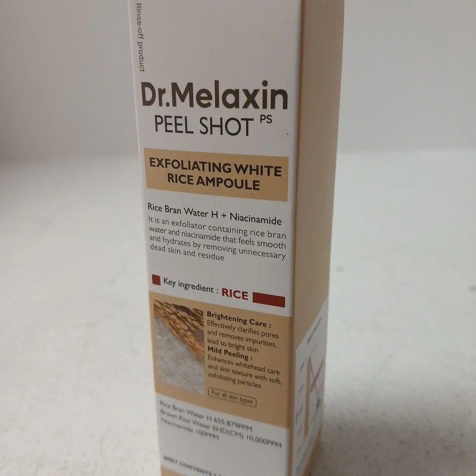 SEALED DR.MELAXIN PEEL SHOT EXFOLIATING WHITE RICE AMPOULE 80ML