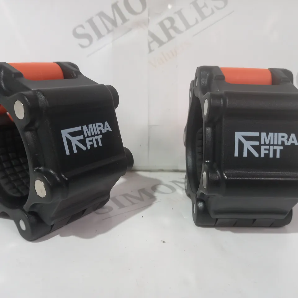 BOXED MIRAFIT SET OF 2 MAGNETIC OLYMPIC BARBELL COLLARS