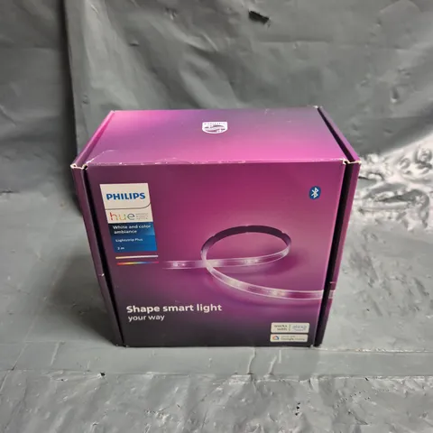 BOXED PHILIPS HUE WHITE & COLOUR LED LIGHT STRIP - 2M
