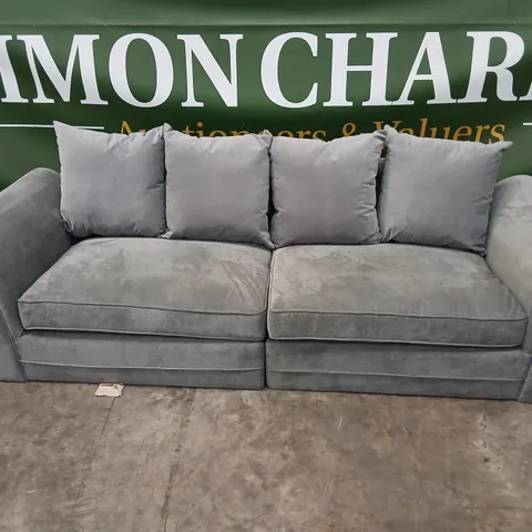 GREY FABRIC FOUR-SEAT SOFA