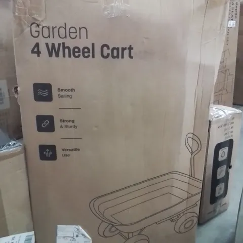 BOXED KEPLIN GARDEN 4 WHEEL CART 