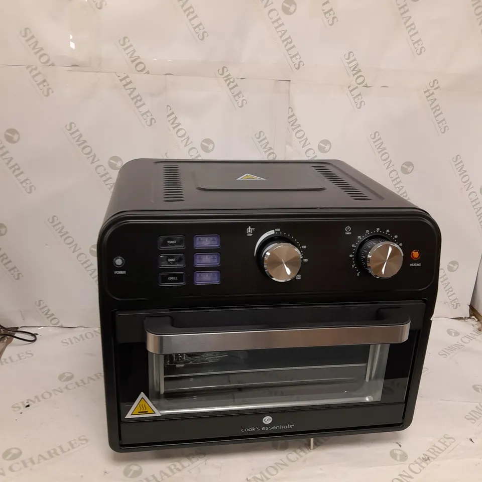 BOXED COOK'S ESSENTIAL 21-LITRE AIRFRYER OVEN IN BLACK
