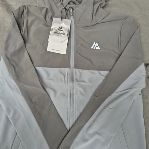 MONTIREX JUNIOR RUSH RUNNING JACKET IN CEMENT GREY/PLATINUM GREY SIZE SMALL