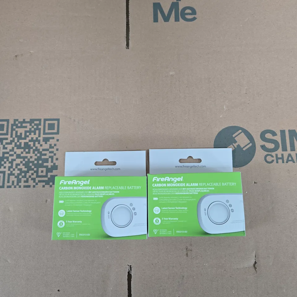 FIREANGEL CARBON MONOXIDE ALARM – REPLACEABLE BATTERY (PACK OF 2)