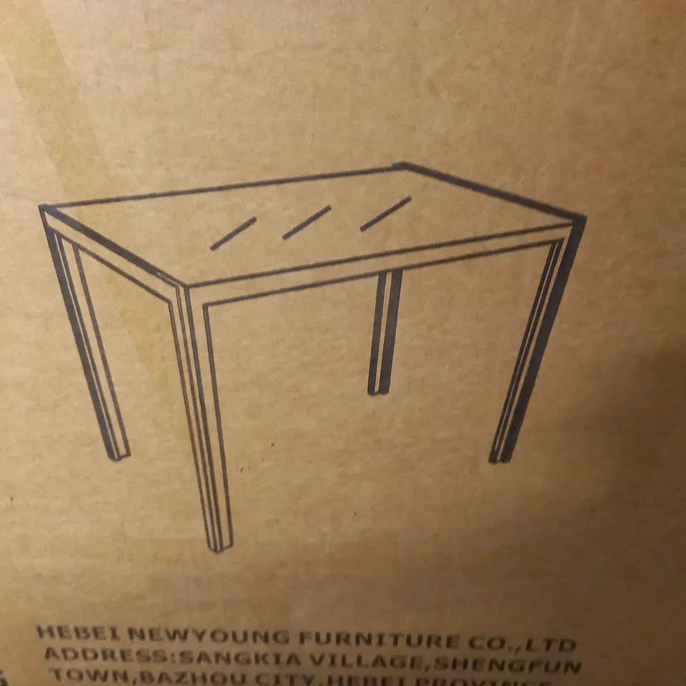 BOXED BLACK DINING TABLE - 1PC/CTN  /  COLLECTION ONLY