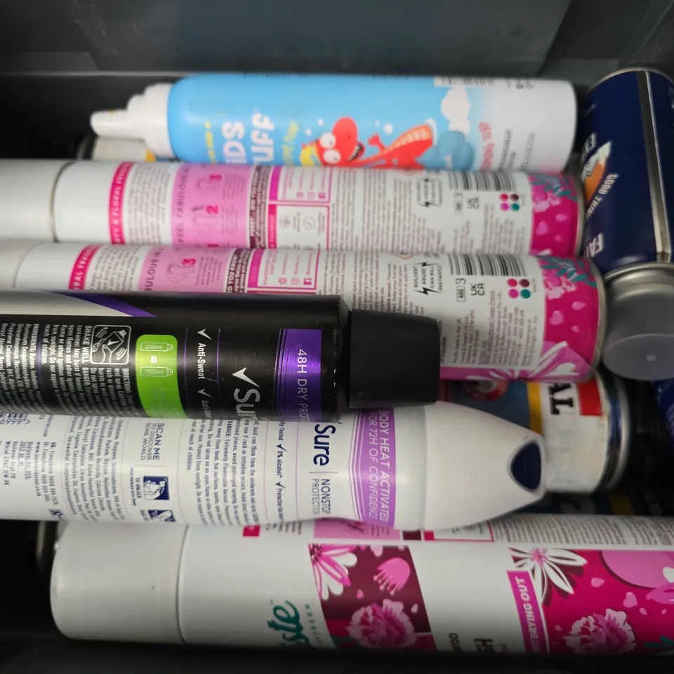 APPROXIMATELY 10 ASSORTED AEROSOLS TO INCLUDE SOUDAFOAM GAP FILLER, FATFACE EXPLORE SPRAY, BATISTE BLUSH DRY SHAMPOO, ETC - COLLECTION ONLY