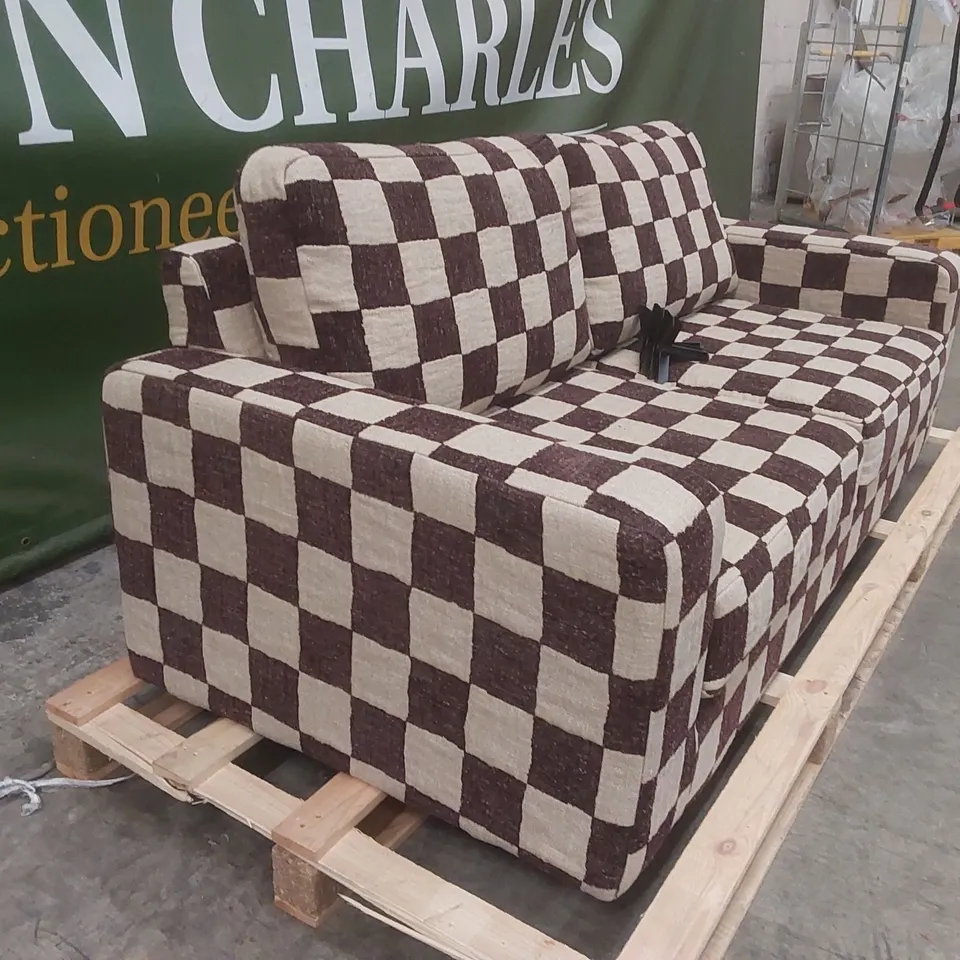 QUALITY DESIGNER FABRIC UPHOLSTERED 3 SEATER SOFA