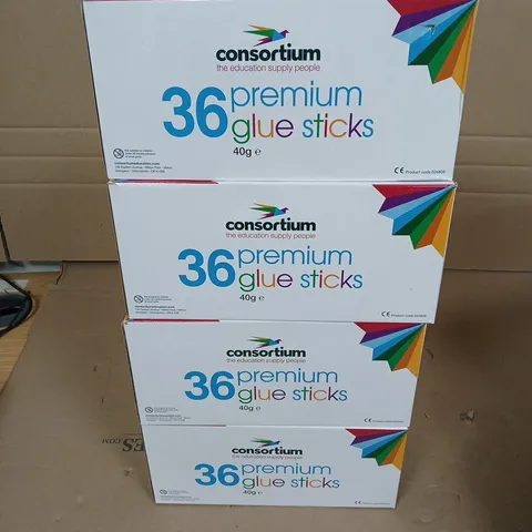 CONSORTIUM 4X36 PREMIUM GLUE STICKS - 40G 