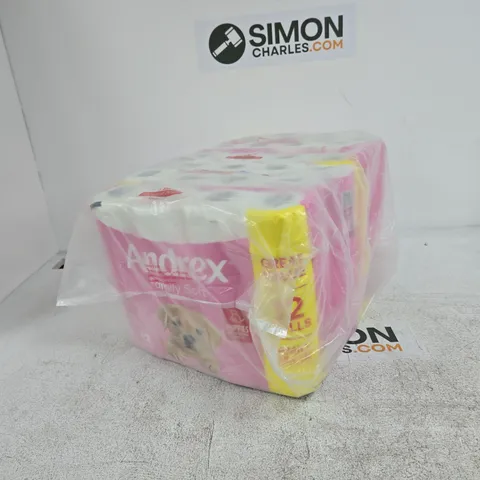 ANDREX 12 ROLL TOILET PAPER PACK – PINK PACKAGING 6X12 