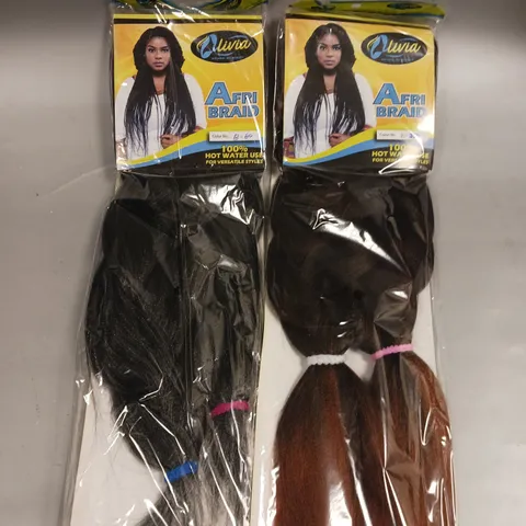 APPROXIMATELY 20 SEALED OLIVIA AFRI BRAID HAIR PIECES - B350 & B-60