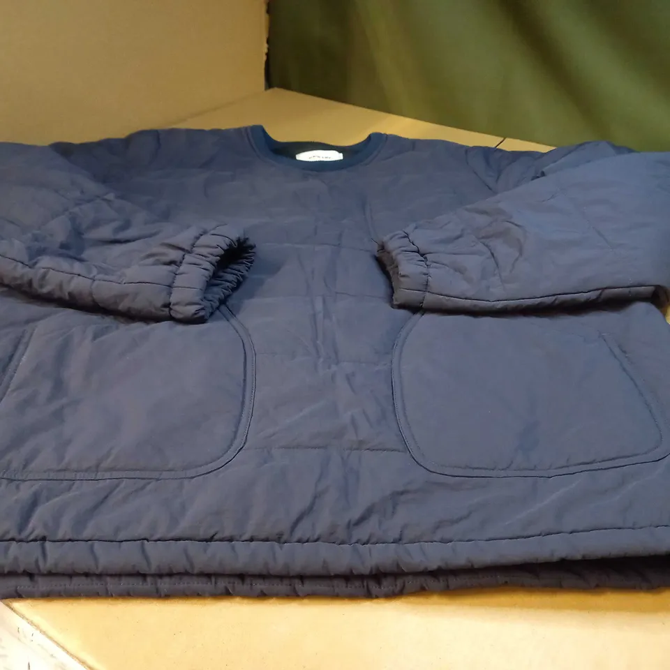 KESTIN NAVY PADDED FRONT POCKET JUMPER - XL