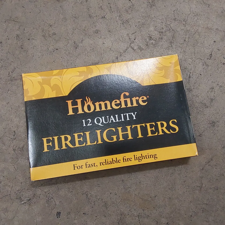 PALLET OF APPROX 97 BRAND NEW CASES OF HOMEFIRE FIRELIGHTERS // 24 PACKS PER CASE, 12 FIRELIGHTERS PER PACK