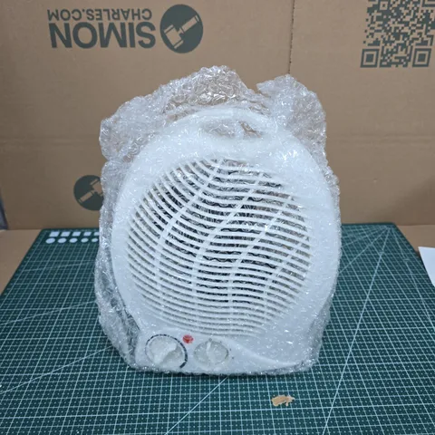PORTABLE WHITE FAN HEATER β DESK-TOP SPACE HEATER (WITH MANUAL)