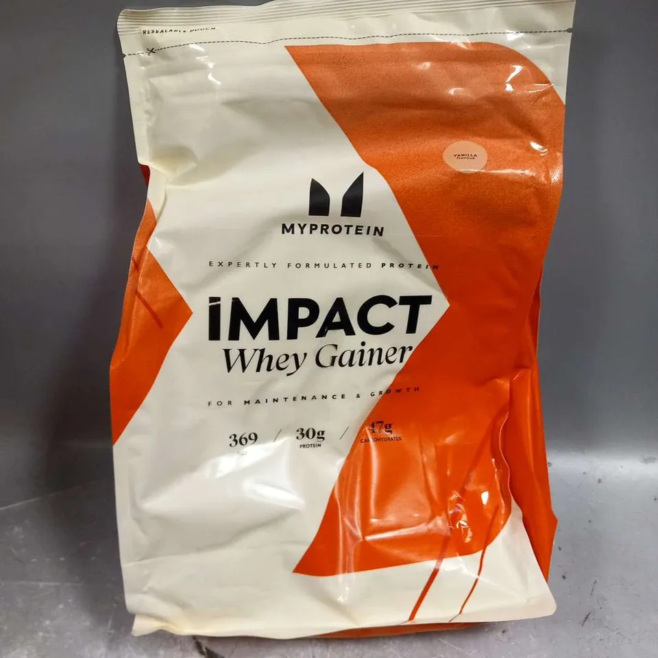 TWO PACKS OF MYPROTEIN IMPACT WHEY GAINER 2.5KG