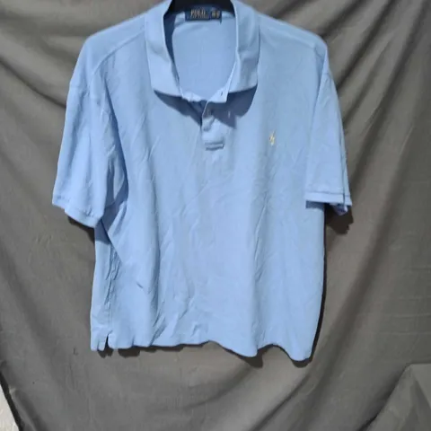 POLO RALPH LAUREN LIGHT BLUE POLO SHIRT SIZE M
