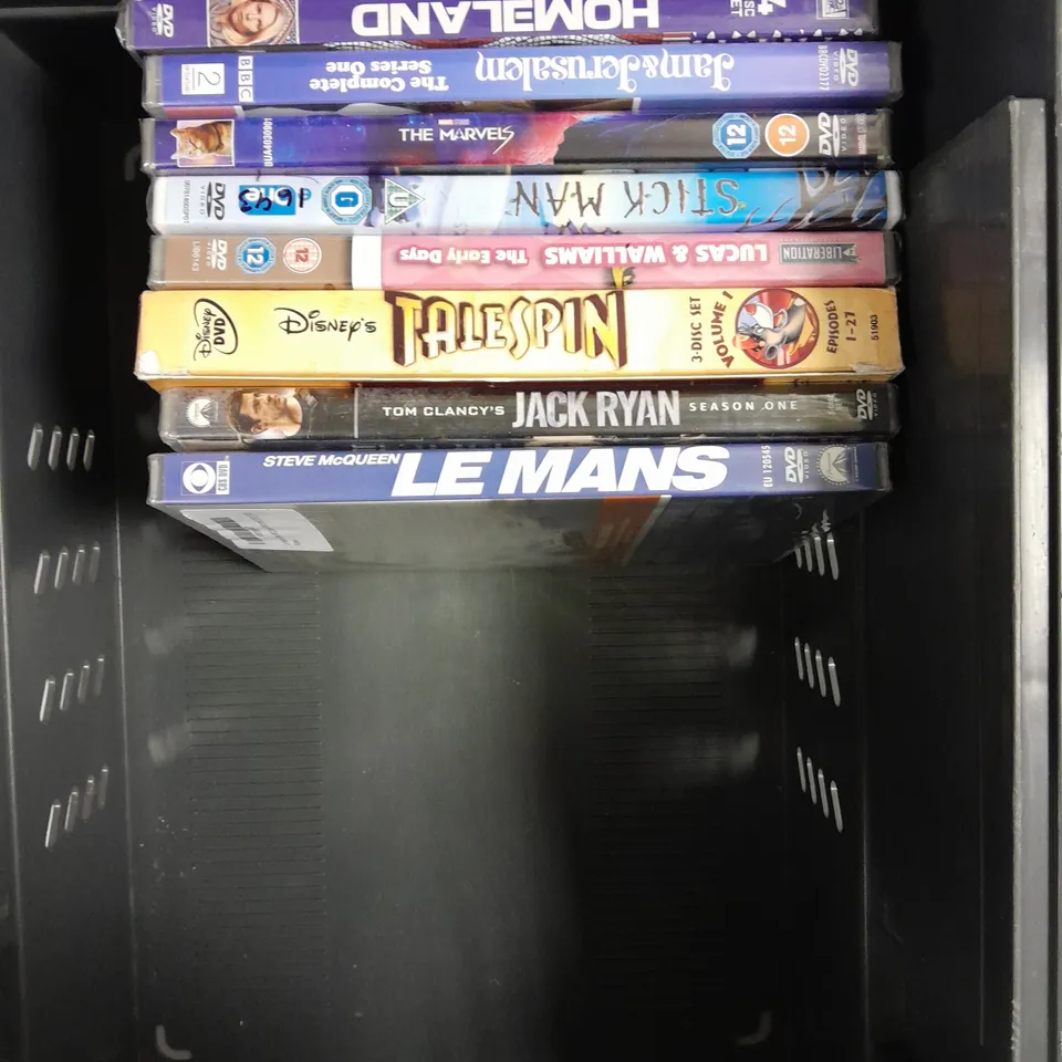 APPROXIMATELY 15 ASSORTED DVD FILMS/BOX SET TO INCLUDE LE MANS, TALESPIN, JACK RYAN ETC 