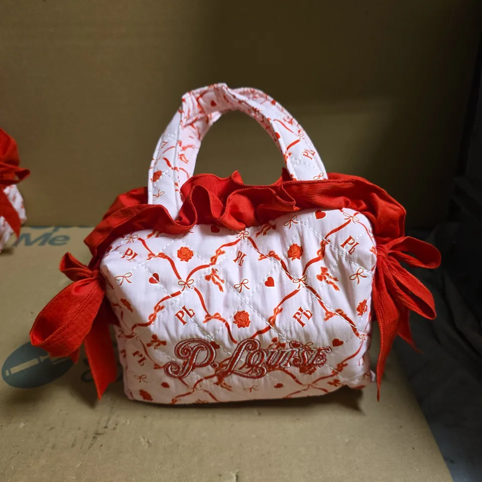 PLOUISE COSMETICS BAG TO INCLUDE OVERNIGHT BRIGHTENING CREAM, DOUBLE LAYER TONER AND LIP DRIP LIP GLOSS