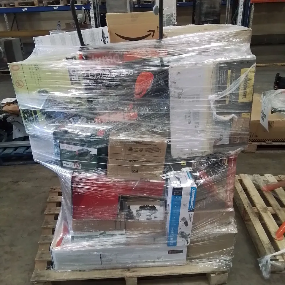 PALLET OF APPROXIMATELY 25 UNPROCESSED RAW RETURN HOUSEHOLD AND ELECTRICAL GOODS TO INCLUDE;