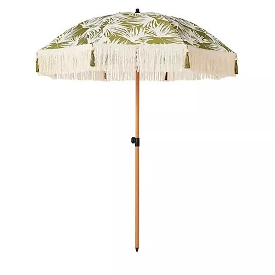 GARDEN STORIES HOT HOUSE PRINTED 2M TASSEL PARASOL