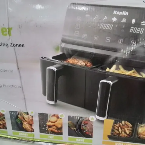 BOXED KEPLIN 9 LITRE DUAL DRAWER AIRFRYER