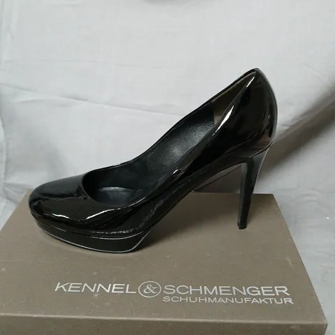 KENNEL & SCHMENGER BLACK PATENT LEATHER HEELS β SHEYLA UK 7