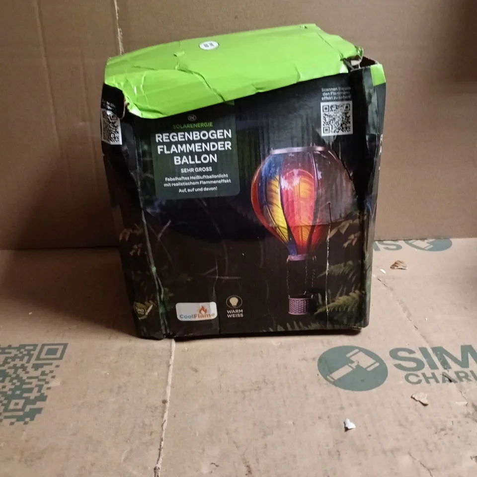 SMART SOLAR RAINBOW FLAMING BALLOON XL BOXED