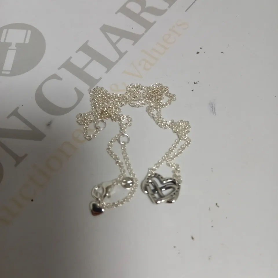 PANDORA SPARKLING INFINITY HEART COLLIER NECKLACE