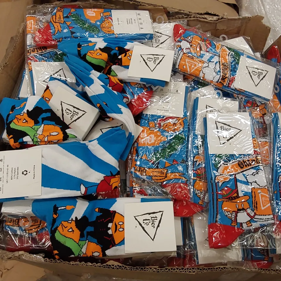BOX OR BRAND NEW BIER CO OKTOBERFEST SOCKS // QUANTITY UNSPECIFIED (1 BOX)