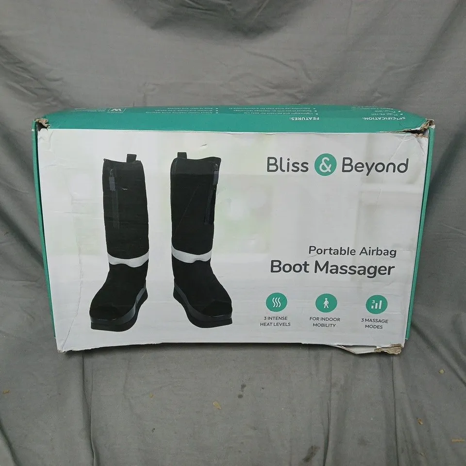 BOXED BLISS & BEYOND PORTABLE AIRBAG BOOT MASSAGER